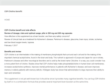 Tablet Screenshot of cdpcholine.net